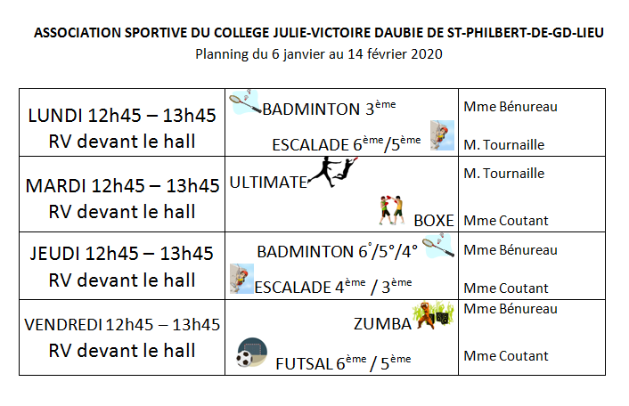 3ème planning AS de l’année.